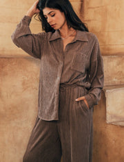 Belle Button Up Set (4 Colors)