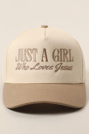 Just A Girl Who Loves Jesus Trucker Hat