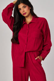 Belle Button Up Set (4 Colors)