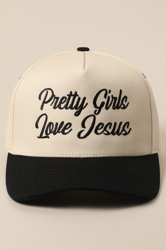 Pretty Girls Love Jesus Trucker Hat